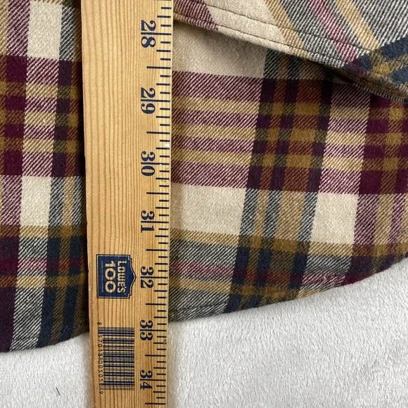 Legendary Whitetails Buck Camp Grandpa Plaid Button Up Flannel Shirt Mens 2XT - Picture 5 of 14